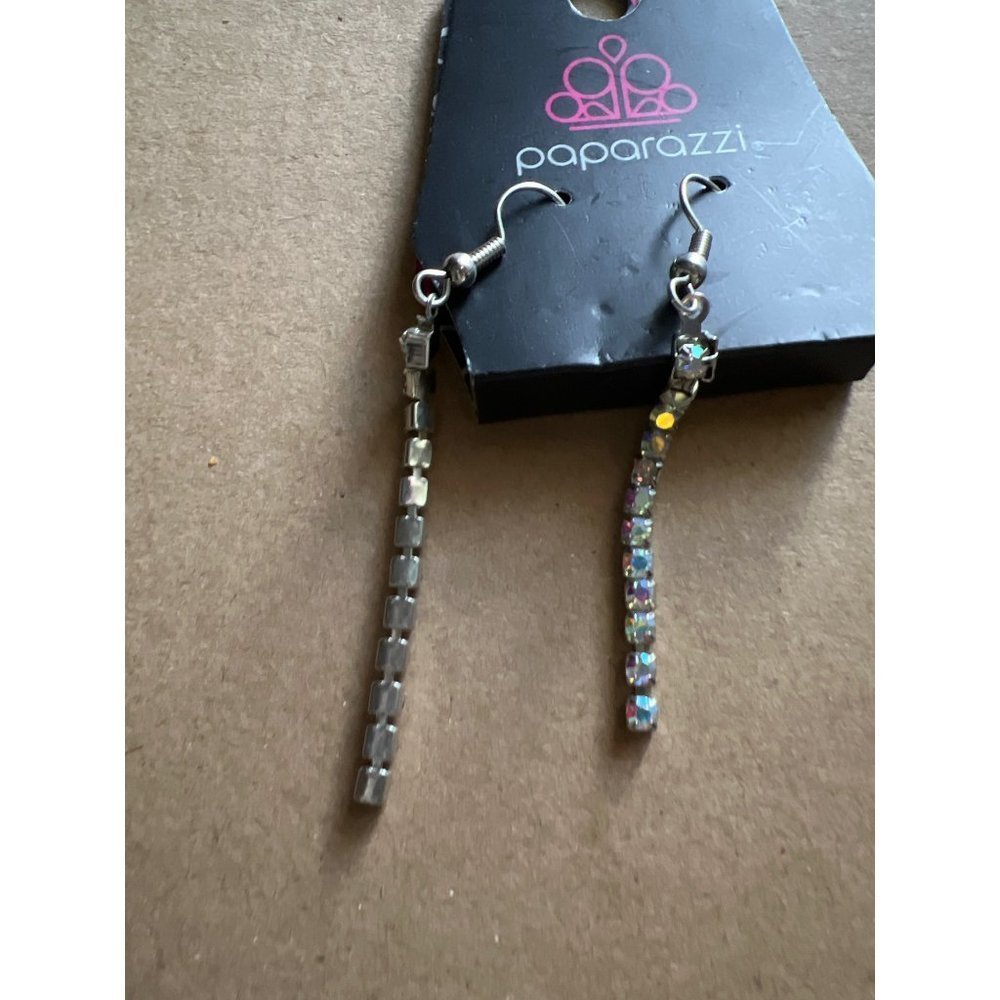 Paparazzi Rhinestone Dangle Earrings - Picture 4 of 5
